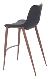 Magnus Black & Walnut Barstool (Set of 2) by Zuomod at Eve Furniture