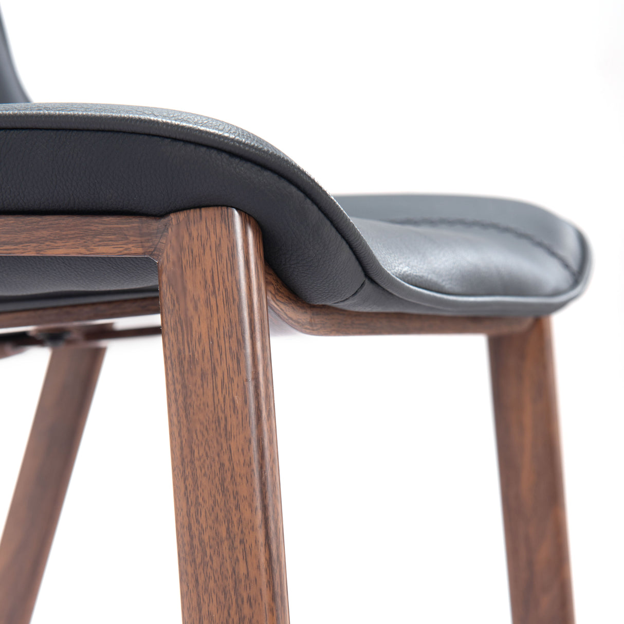 Magnus Black & Walnut Barstool (Set of 2) by Zuomod at Eve Furniture
