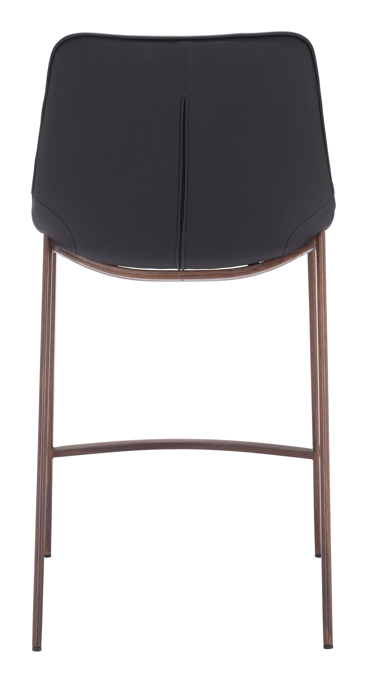 Magnus Black & Walnut Counter Stool (Set of 2) by Zuomod at Eve Furniture
