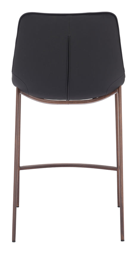 Magnus Black & Walnut Counter Stool (Set of 2) by Zuomod at Eve Furniture