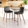 Magnus Black & Walnut Counter Stool (Set of 2) by Zuomod at Eve Furniture
