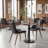 Magnus Black & Walnut Dining Chair (Set of 2) by Zuomod at Eve Furniture