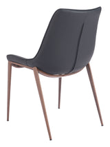 Magnus Black & Walnut Dining Chair (Set of 2) by Zuomod at Eve Furniture