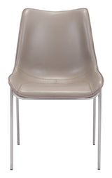 Magnus Brown & Silver Dining Chair (Set of 2) by Zuomod at Eve Furniture