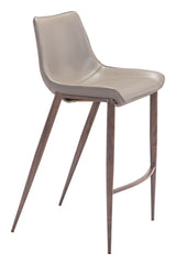Magnus Brown & Walnut Barstool (Set of 2) by Zuomod at Eve Furniture