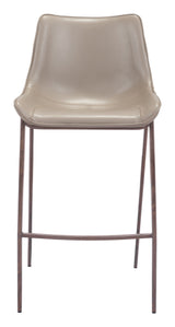 Magnus Brown & Walnut Barstool (Set of 2) by Zuomod at Eve Furniture