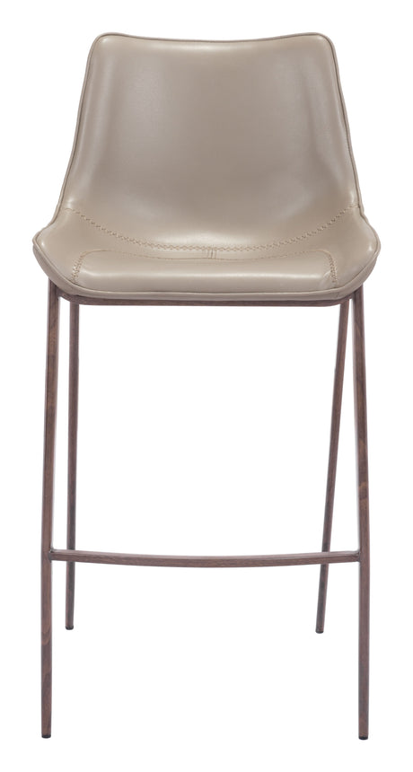 Magnus Brown & Walnut Barstool (Set of 2) by Zuomod at Eve Furniture