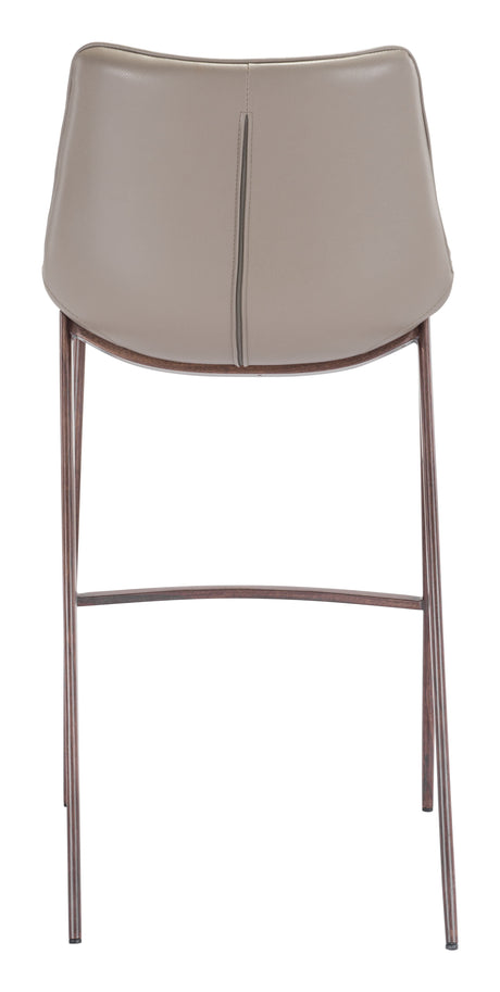 Magnus Brown & Walnut Barstool (Set of 2) by Zuomod at Eve Furniture