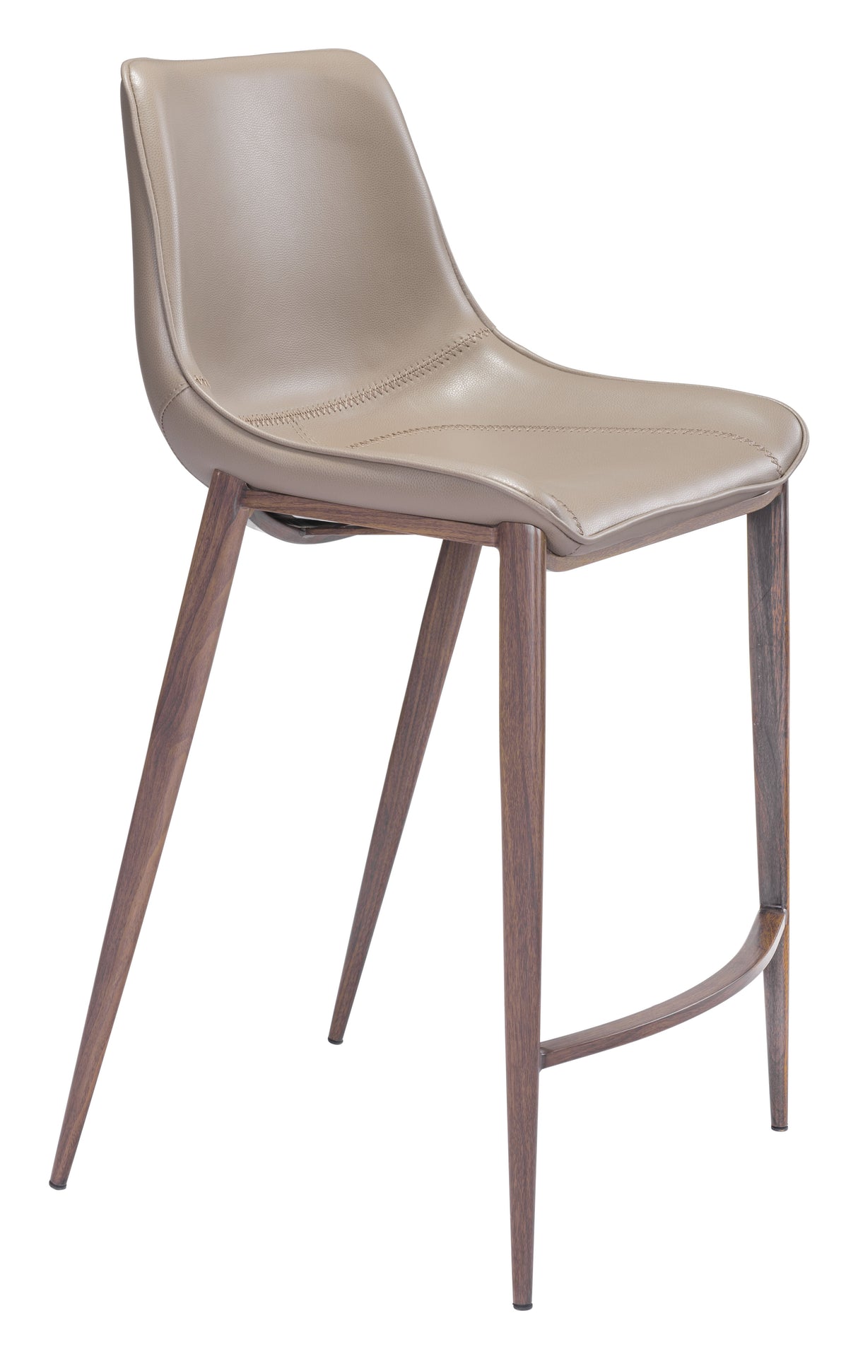 Magnus Brown & Walnut Counter Stool (Set of 2) by Zuomod at Eve Furniture