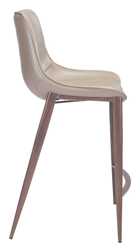 Magnus Brown & Walnut Counter Stool (Set of 2) by Zuomod at Eve Furniture
