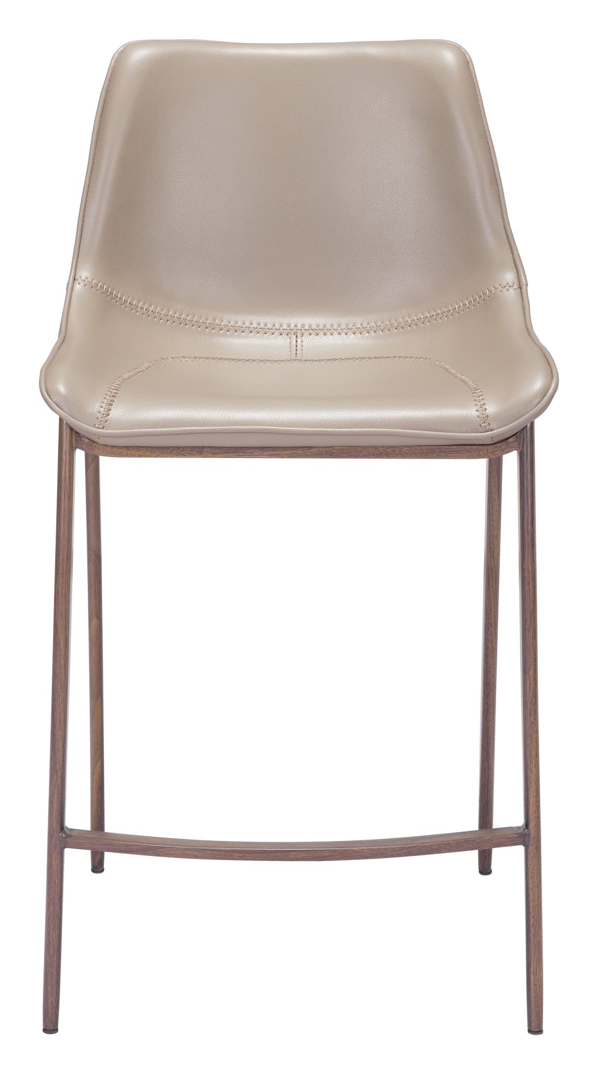 Magnus Brown & Walnut Counter Stool (Set of 2) by Zuomod at Eve Furniture