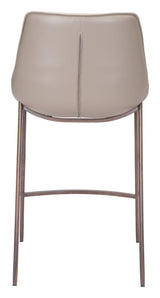 Magnus Brown & Walnut Counter Stool (Set of 2) by Zuomod at Eve Furniture