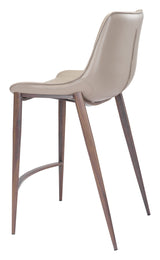 Magnus Brown & Walnut Counter Stool (Set of 2) by Zuomod at Eve Furniture
