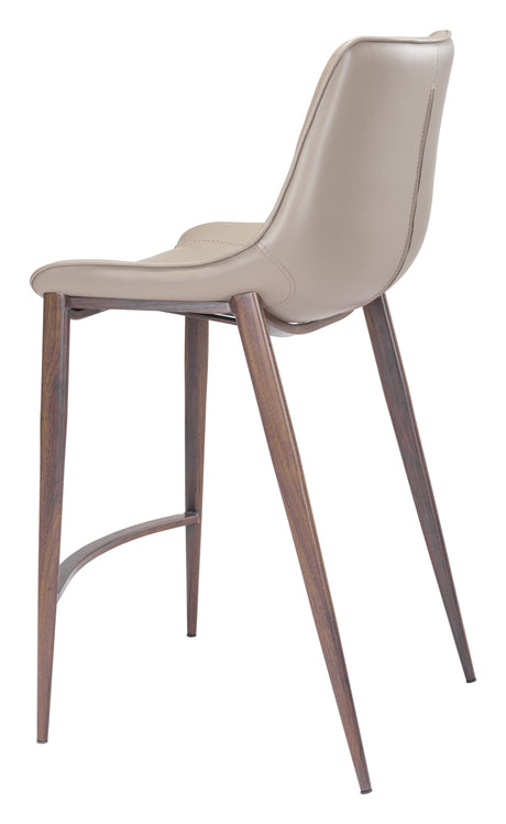 Magnus Brown & Walnut Counter Stool (Set of 2) by Zuomod at Eve Furniture