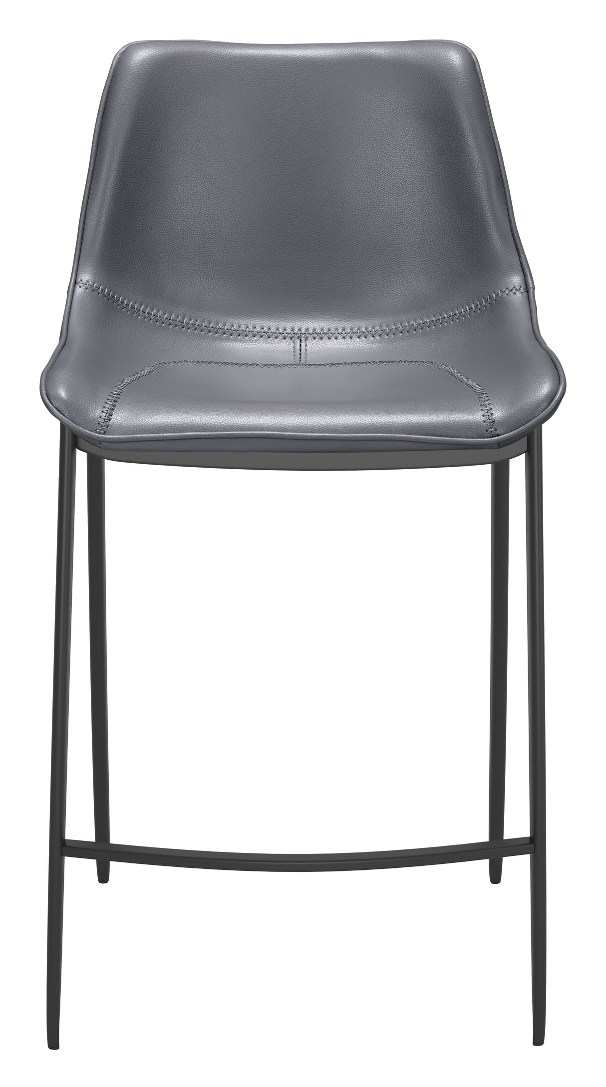 Magnus Dark Gray & Black Counter Stool (Set of 2) by Zuomod at Eve Furniture