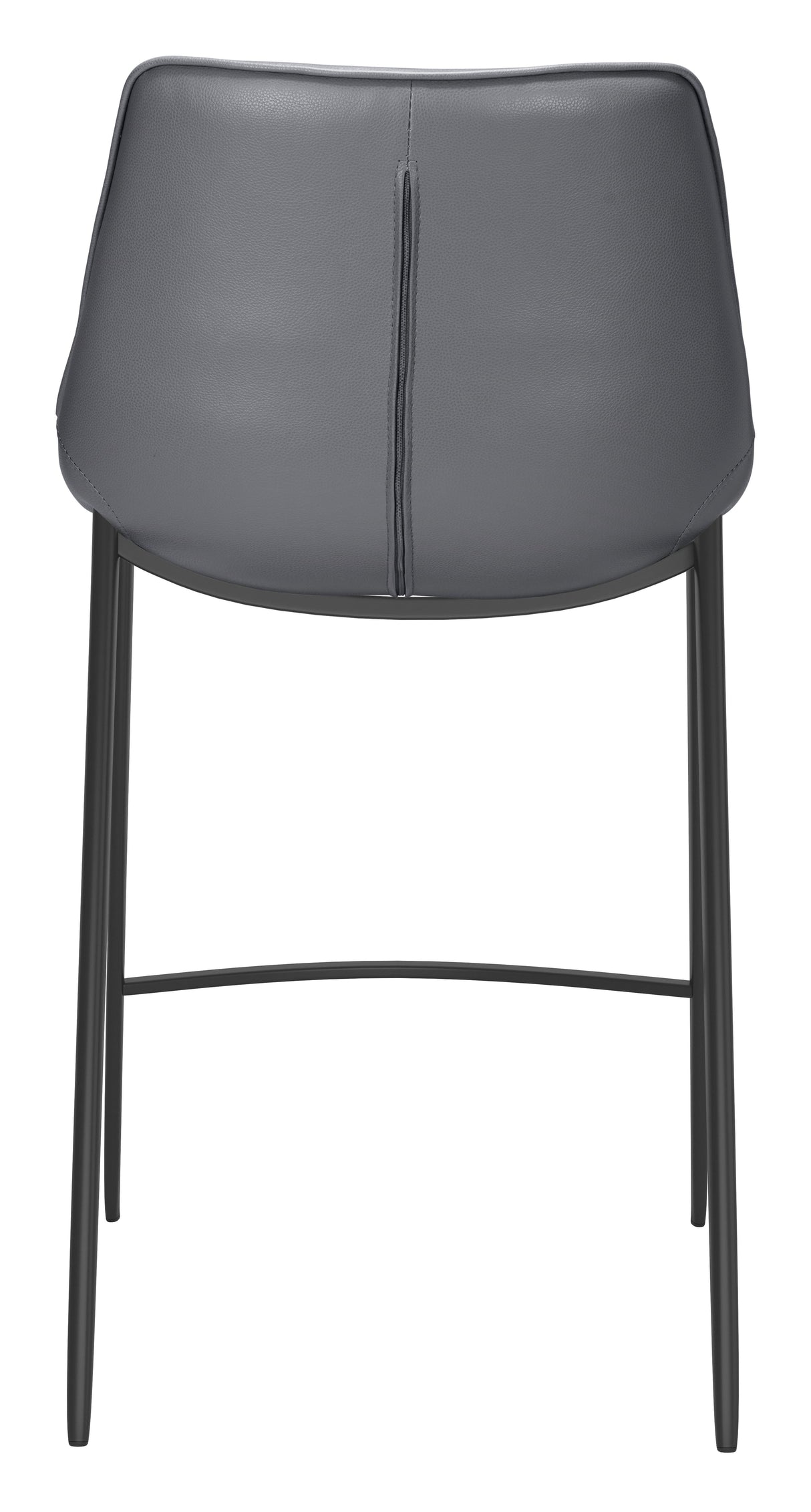 Magnus Dark Gray & Black Counter Stool (Set of 2) by Zuomod at Eve Furniture