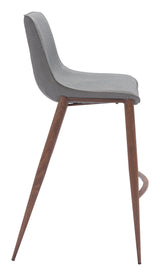 Magnus Slate Gray & Walnut Barstool (Set of 2) by Zuomod at Eve Furniture