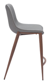 Magnus Slate Gray & Walnut Counter Stool (Set of 2) by Zuomod at Eve Furniture