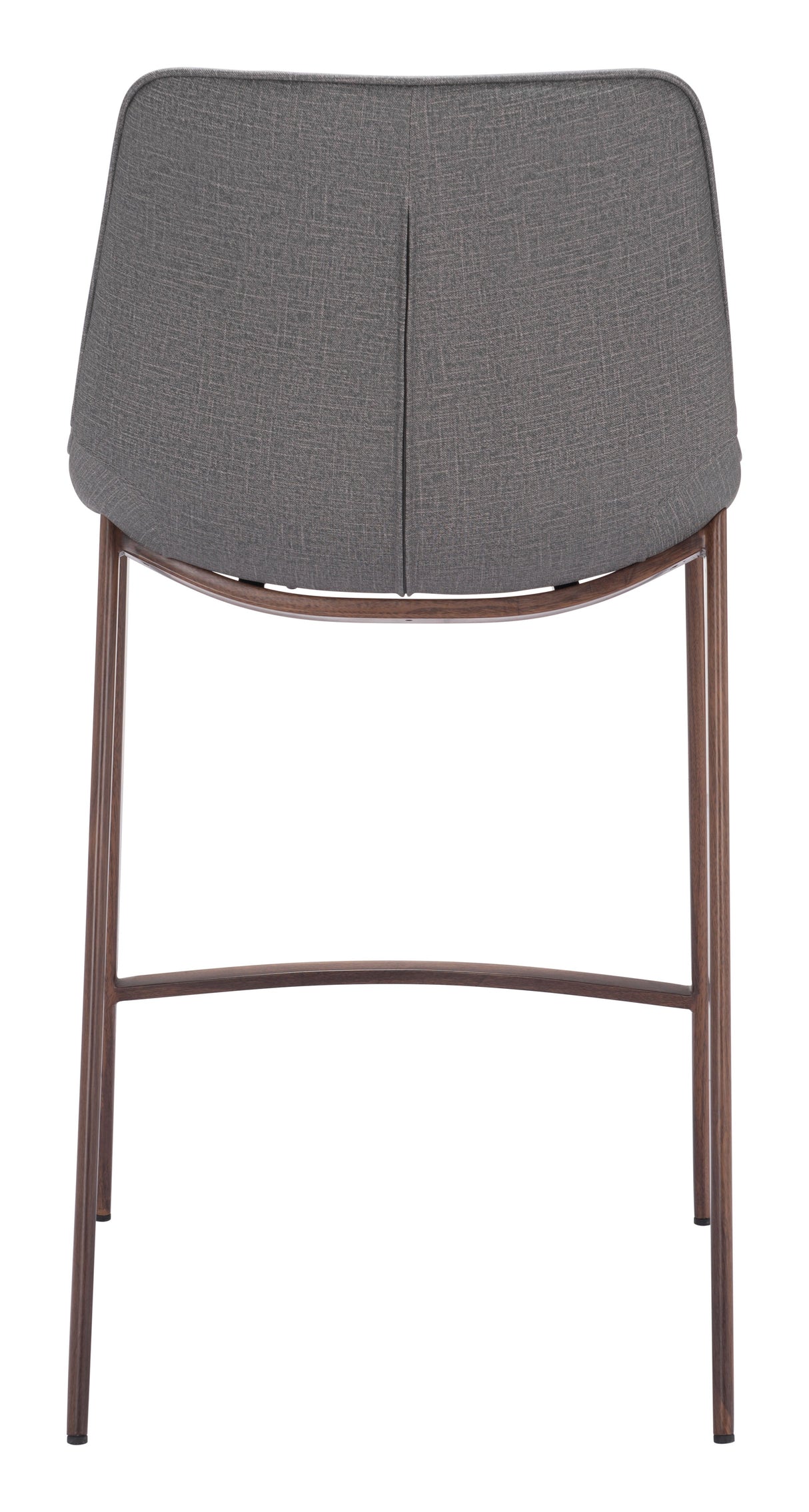 Magnus Slate Gray & Walnut Counter Stool (Set of 2) by Zuomod at Eve Furniture