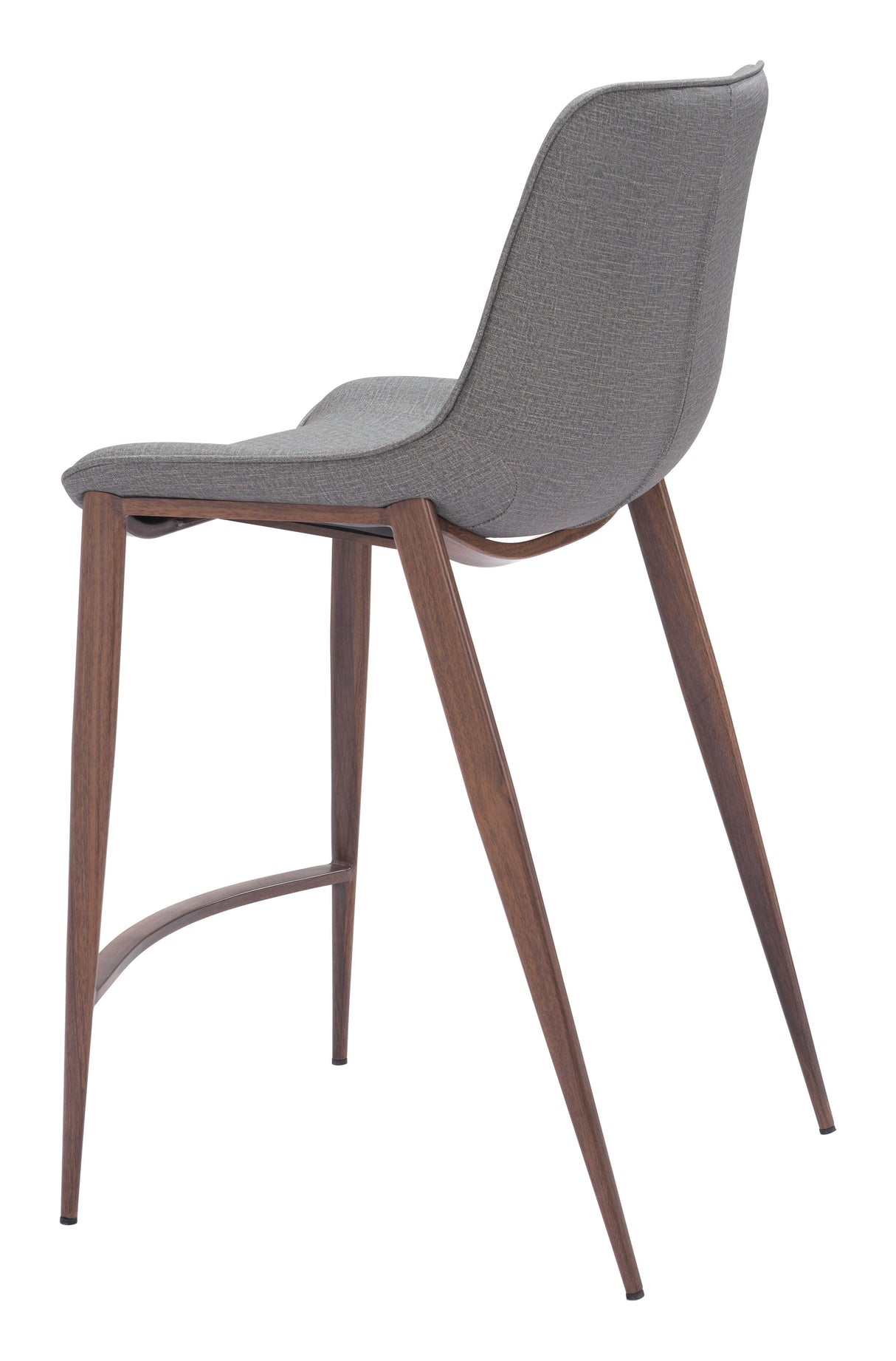 Magnus Slate Gray & Walnut Counter Stool (Set of 2) by Zuomod at Eve Furniture