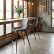 Magnus Slate Gray & Walnut Counter Stool (Set of 2) by Zuomod at Eve Furniture
