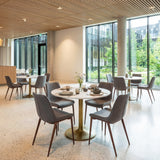Magnus Slate Gray & Walnut Dining Chair (Set of 2) by Zuomod at Eve Furniture