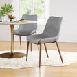 Magnus Slate Gray & Walnut Dining Chair (Set of 2) by Zuomod at Eve Furniture