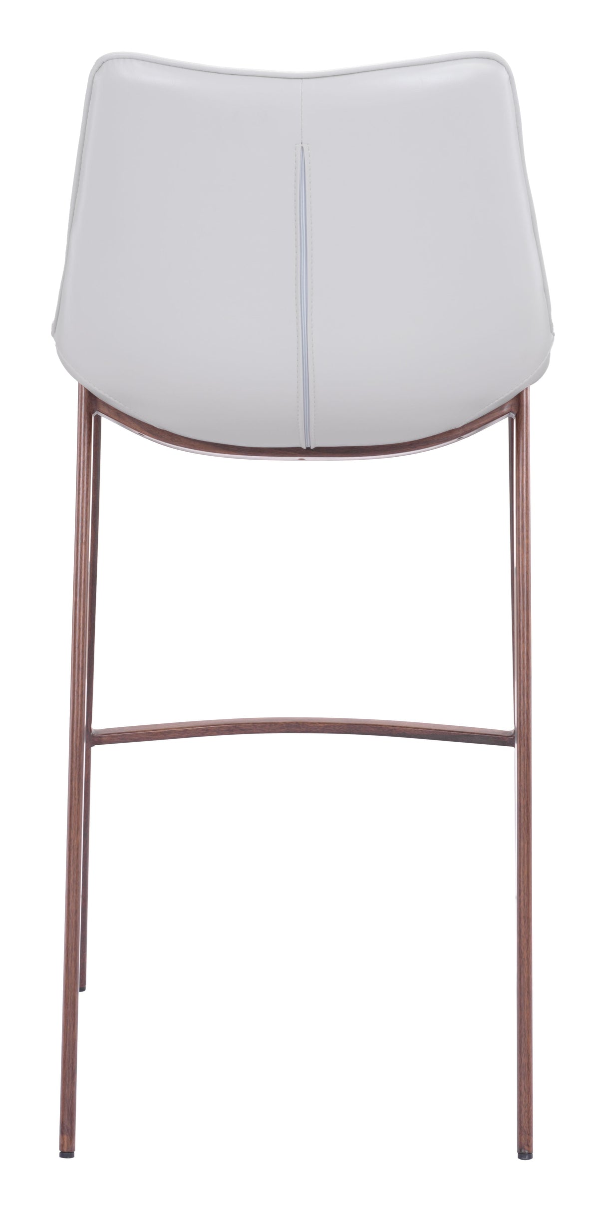 Magnus White & Walnut Barstool (Set of 2) by Zuomod at Eve Furniture