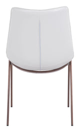 Magnus White & Walnut Dining Chair (Set of 2) by Zuomod at Eve Furniture