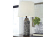 Mahima Black/White Table Lamp by Ashley at Eve Furniture