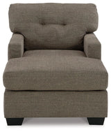 Mahoney Chocolate Chaise by Ashley at Eve Furniture