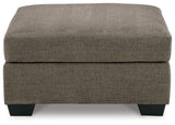 Mahoney Chocolate Oversized Accent Ottoman