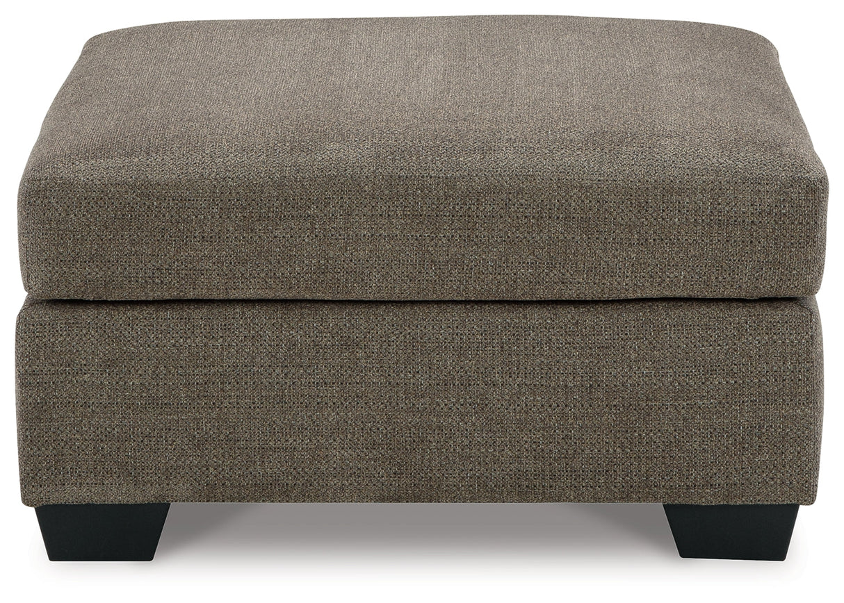 Mahoney Chocolate Oversized Accent Ottoman