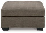 Mahoney Chocolate Oversized Accent Ottoman by Ashley at Eve Furniture