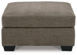 Mahoney Chocolate Oversized Accent Ottoman by Ashley at Eve Furniture