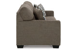Mahoney Chocolate Sofa and Loveseat by Ashley at Eve Furniture