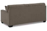 Mahoney Chocolate Sofa and Loveseat by Ashley at Eve Furniture
