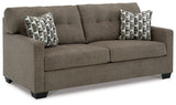 Mahoney Chocolate Sofa by Ashley at Eve Furniture