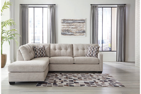 Mahoney Pebble 2-Piece Left Arm Facing Chaise Sectional by Ashley at Eve Furniture