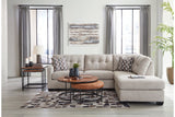 Mahoney Pebble 2-Piece Right Arm Facing Chaise Sectional by Ashley at Eve Furniture