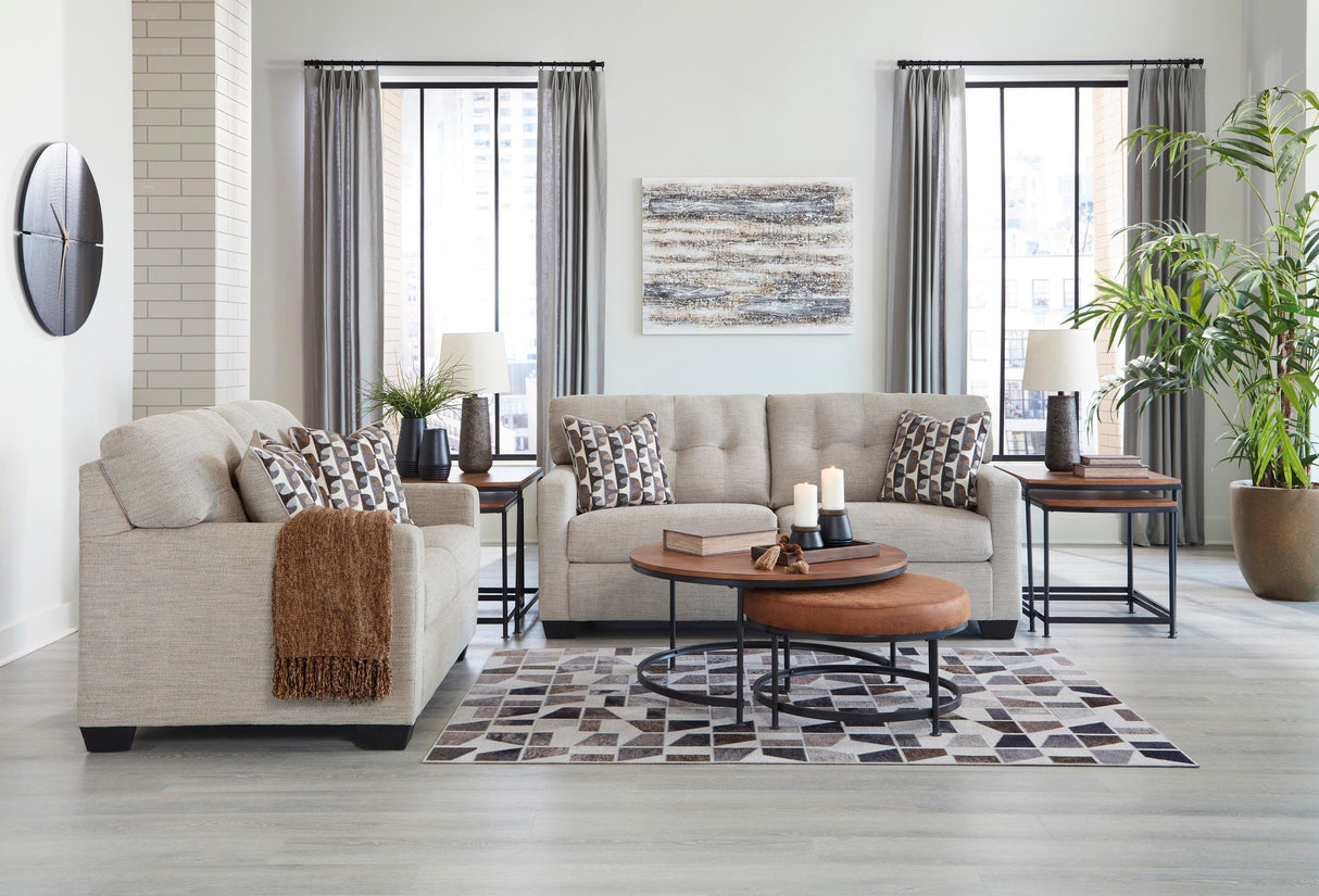 Mahoney Pebble Living Room Set by Ashley at Eve Furniture
