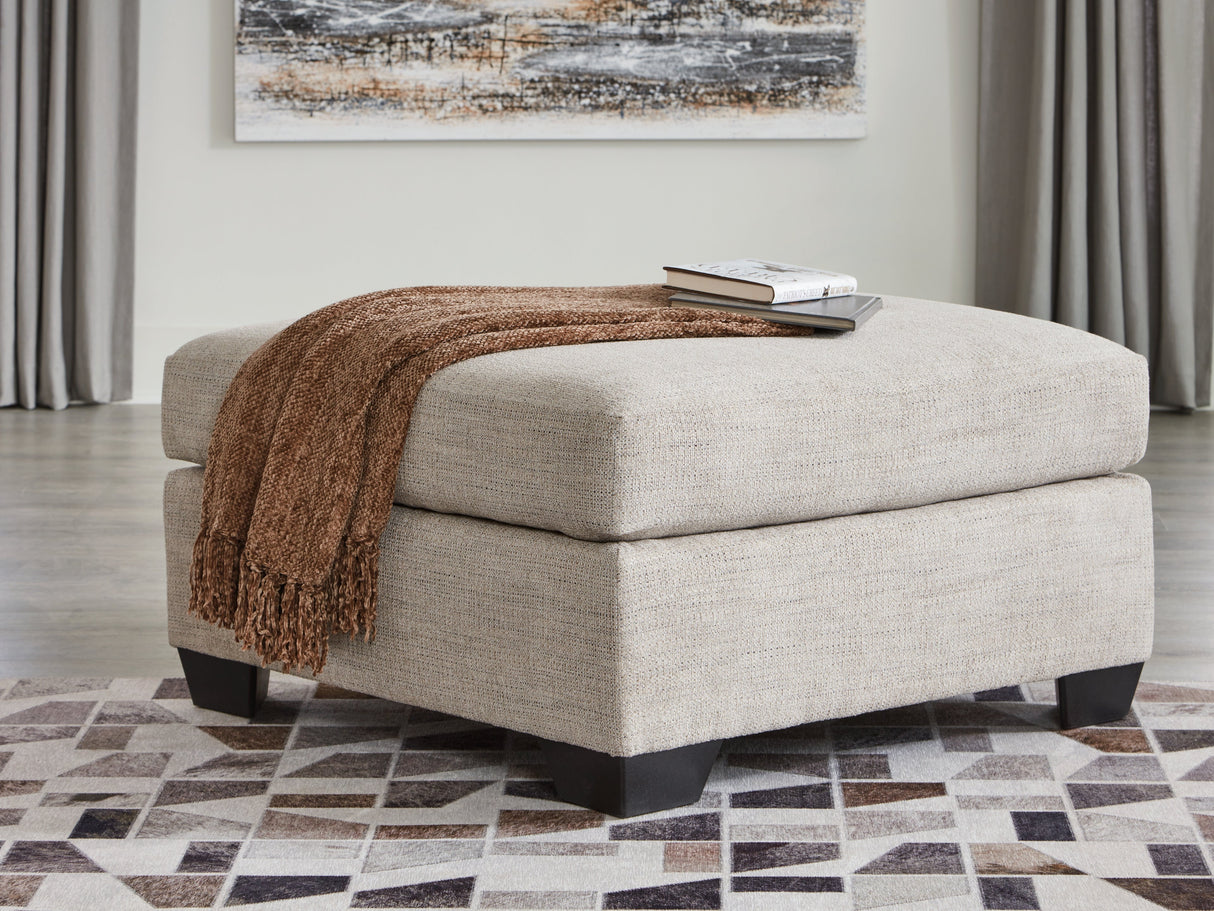 Mahoney Pebble Oversized Accent Ottoman