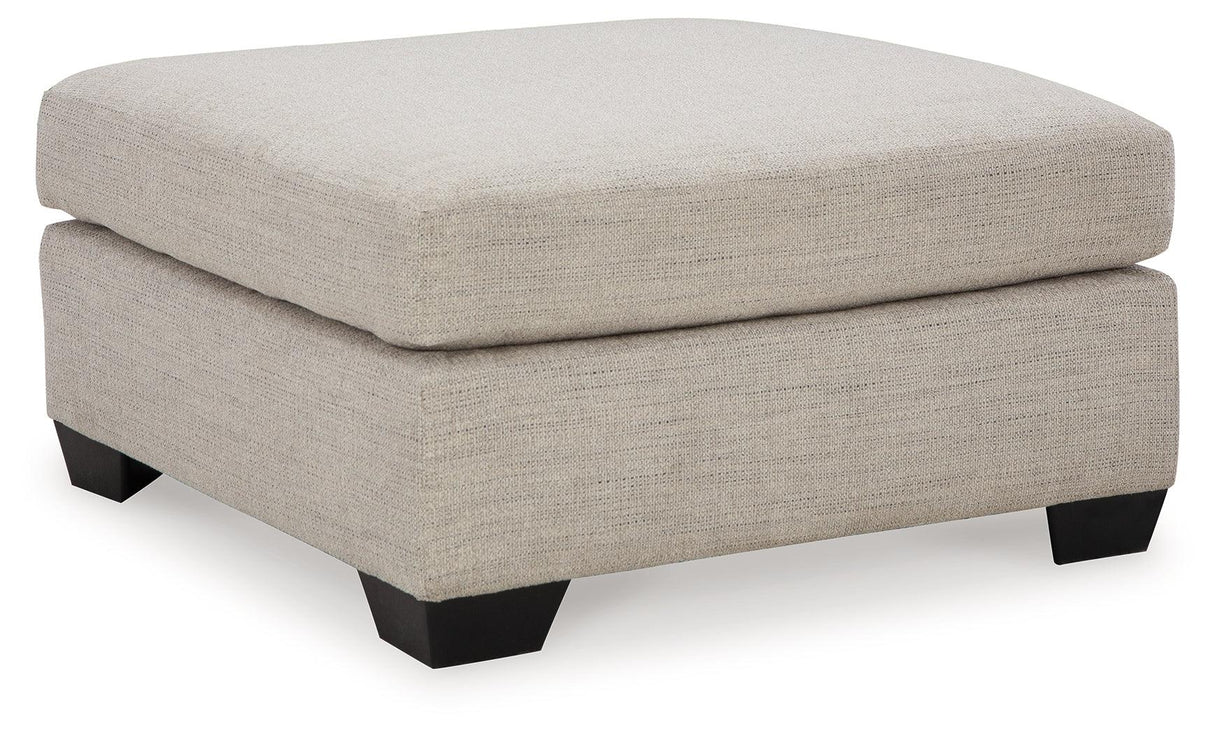 Mahoney Pebble Oversized Accent Ottoman by Ashley at Eve Furniture