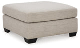 Mahoney Pebble Oversized Accent Ottoman by Ashley at Eve Furniture