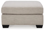 Mahoney Pebble Oversized Accent Ottoman by Ashley at Eve Furniture