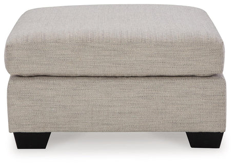 Mahoney Pebble Oversized Accent Ottoman by Ashley at Eve Furniture