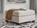Mahoney Pebble Oversized Accent Ottoman by Ashley at Eve Furniture