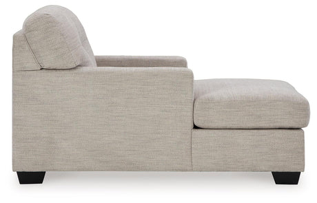 Mahoney Pebble Chaise by Ashley at Eve Furniture