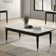 Maidstone Black/White Coffee Table by Furniture of America at Eve Furniture