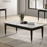 Maidstone Black/White Coffee Table by Furniture of America at Eve Furniture